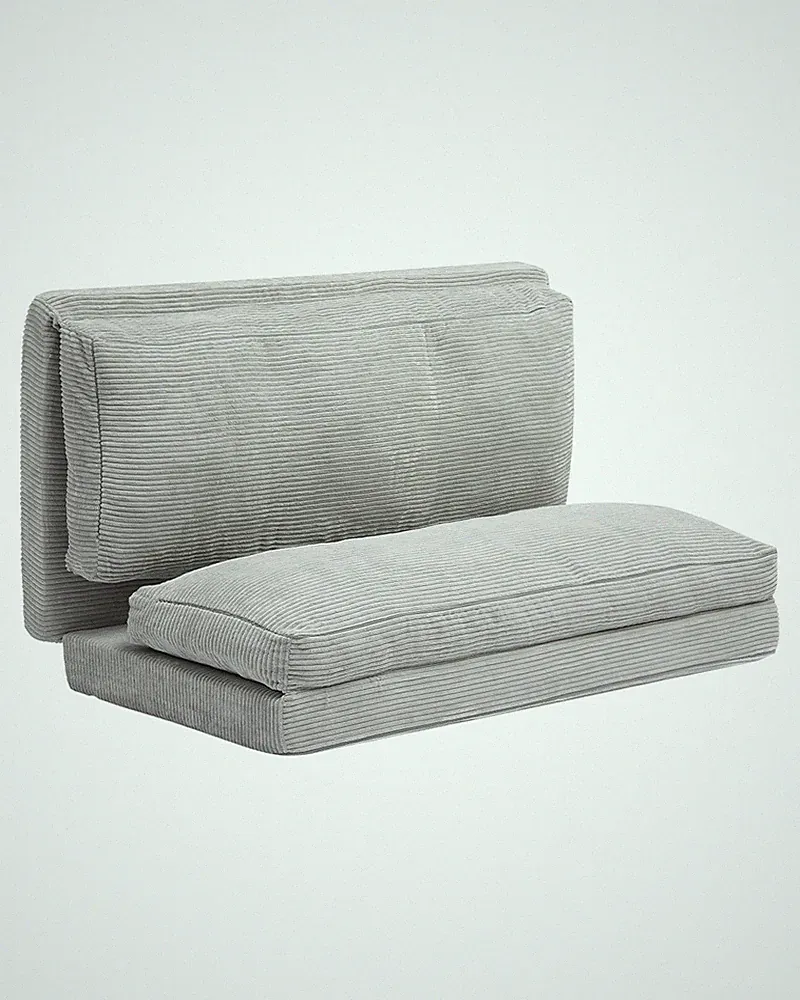 Uimoso Folding Sofa Bed Foldable Couch Bed with Washable Cover Dark Grey (Full)