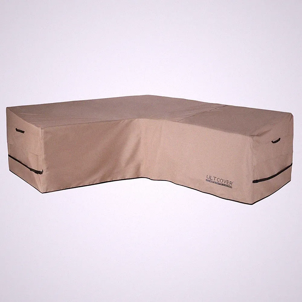ULTCOVER Patio V-Shaped Sofa Cover Waterproof for 7-Seater Outdoor Sectional...