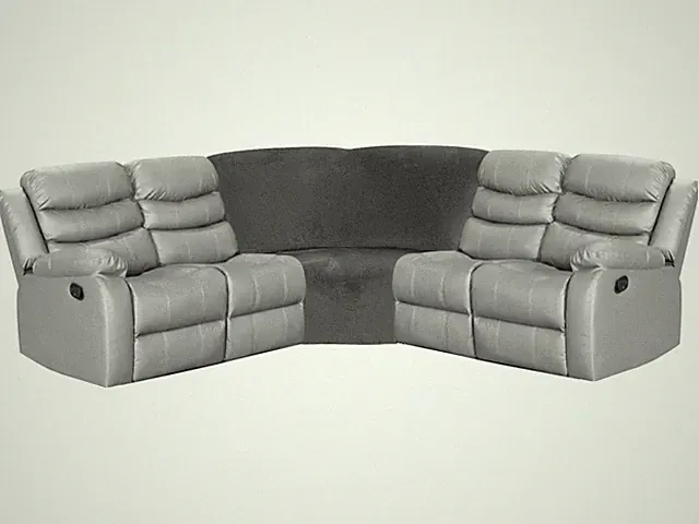 ULTICOR Corner Wedge Seat Cover for L Shape Recliner Couch Dark Grey