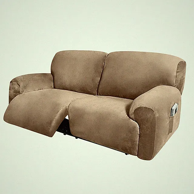 ULTICOR Extra Wide 75" - 100", Reclining 2 Seater Sofa, Sand