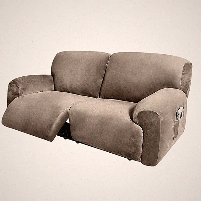 ULTICOR Extra Wide 75" - 90", Reclining 2 Seater Sofa, Taupe