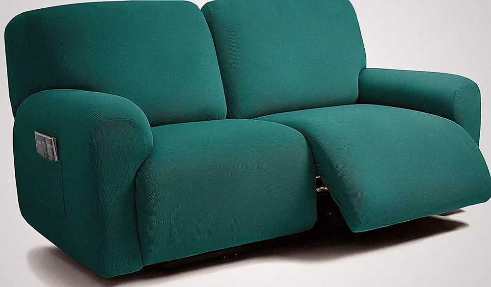 ULTICOR Jacquard Design Extra Wide 75" - 100", Reclining 2 Seater Sofa, Extra...