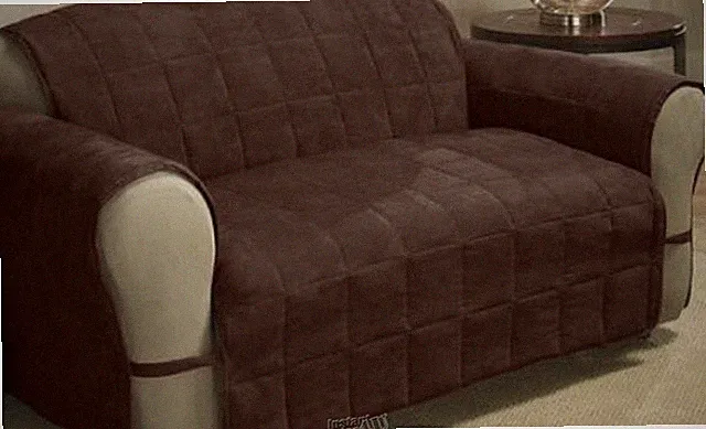 Ultimate Furniture Sofa Protector Chocolate 100% Quilted Polyester Fabric