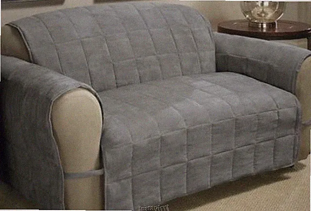 Ultimate Furniture Sofa Protector GREY 100% Quilted Polyester Fabric