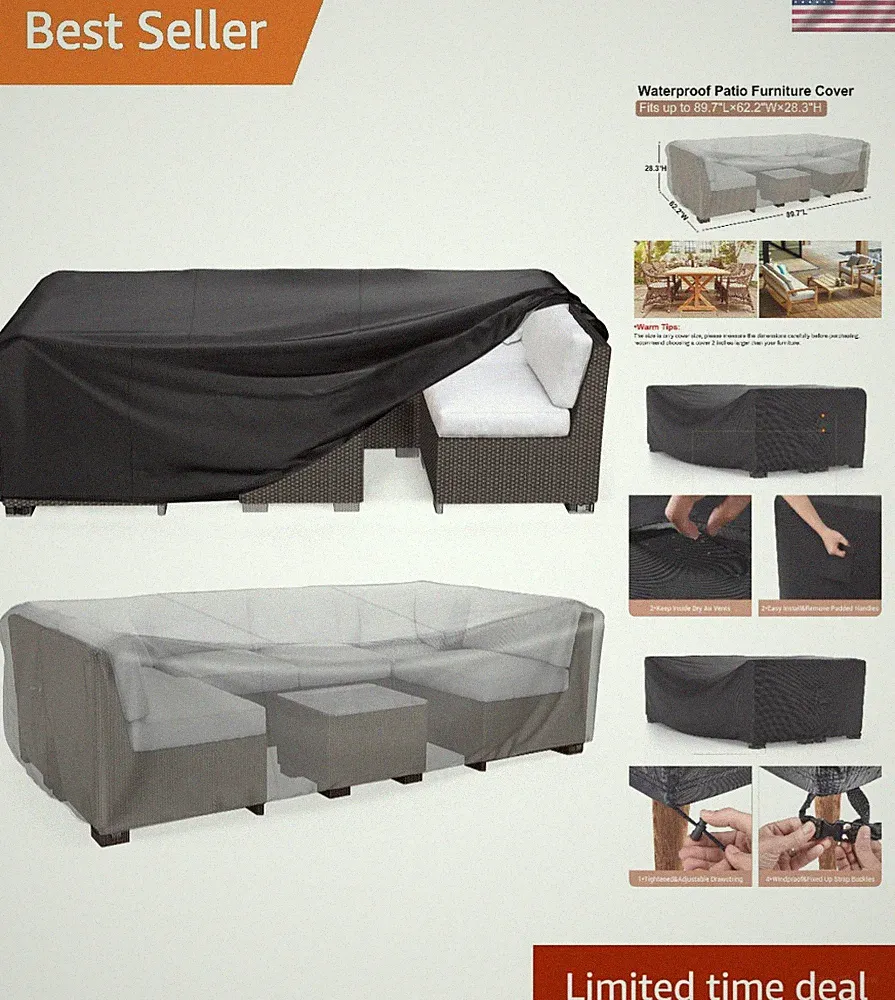 Ultimate Outdoor Patio Furniture Cover - Waterproof, Large Size & Easy Install