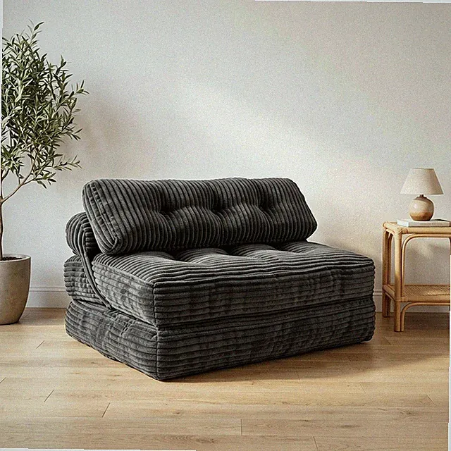 Ultra Lightweight Double Folding Sofa Bed Convertible Fold Out Sleeper Chair W/