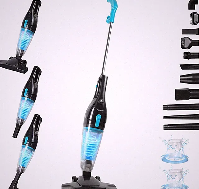 Ultra Quiet Corded Vacuum Cleaner, 16.4ft Cord, 12 Attachments for Easy Cleaning