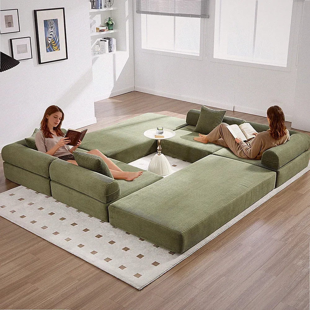UNITED WE WIN convertible folding sofa bed,w/fixed frame and pillow back handra