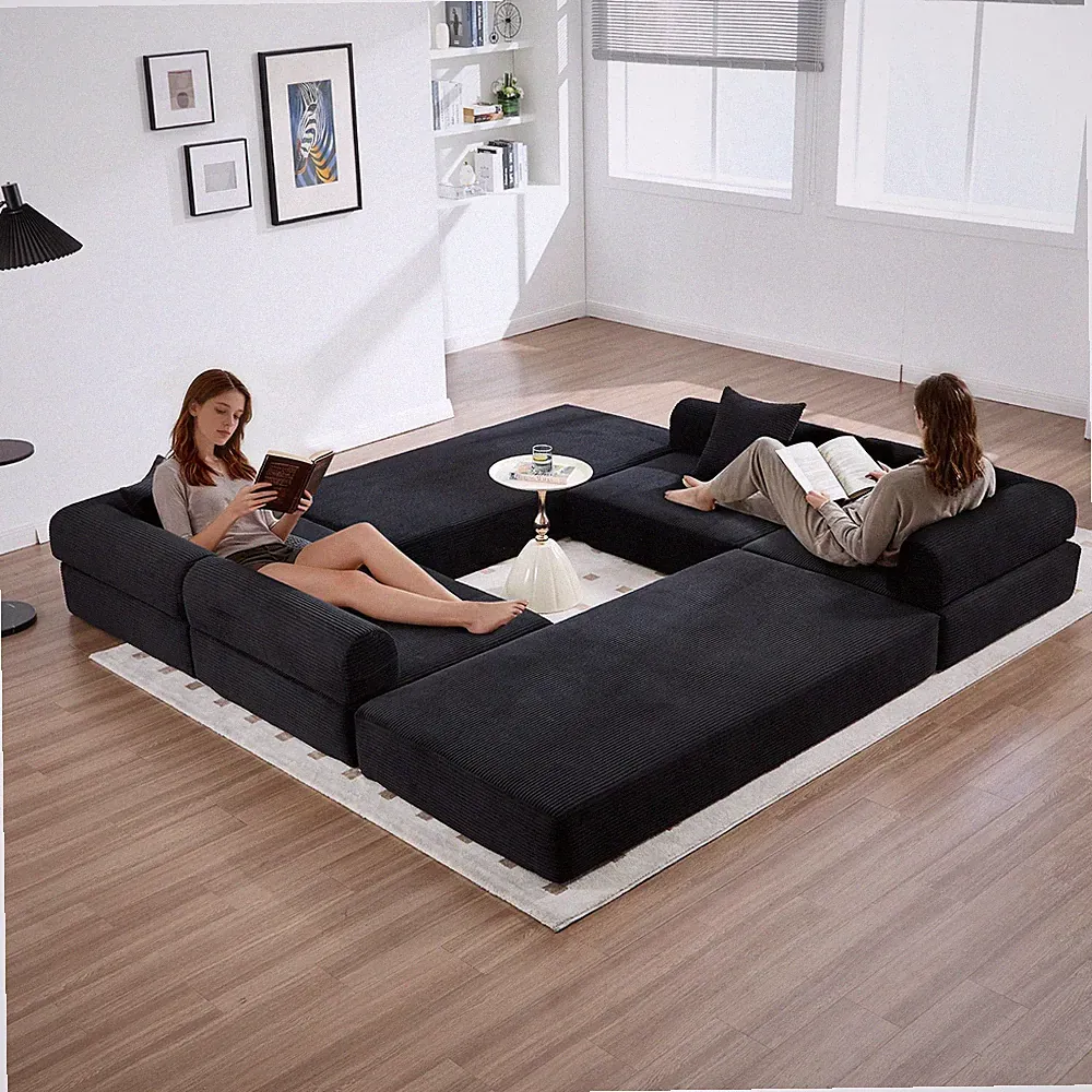 UNITED WE WIN convertible folding sofa bed,w/fixed frame and pillow back handrai