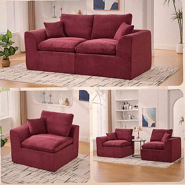 UNITED WE WIN Modular Sectional Sofa Cloud Couch,Comfy Cloud Modern Sofa