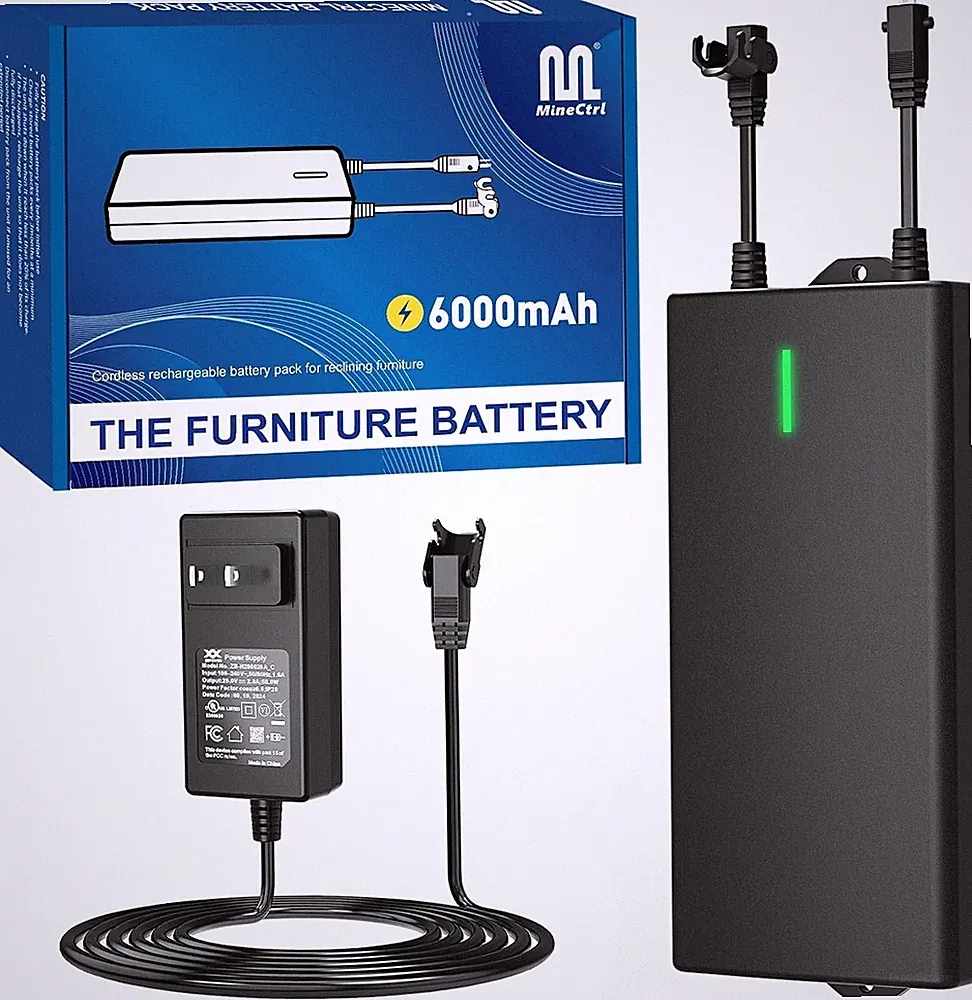 Universal Battery Pack Power Recliner Sofa 6000mAh Rechargeable Wireless MineCtr