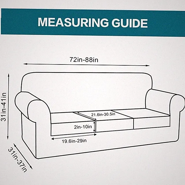 Universal Fit Sofa Slipcover - Jacquard Fabric