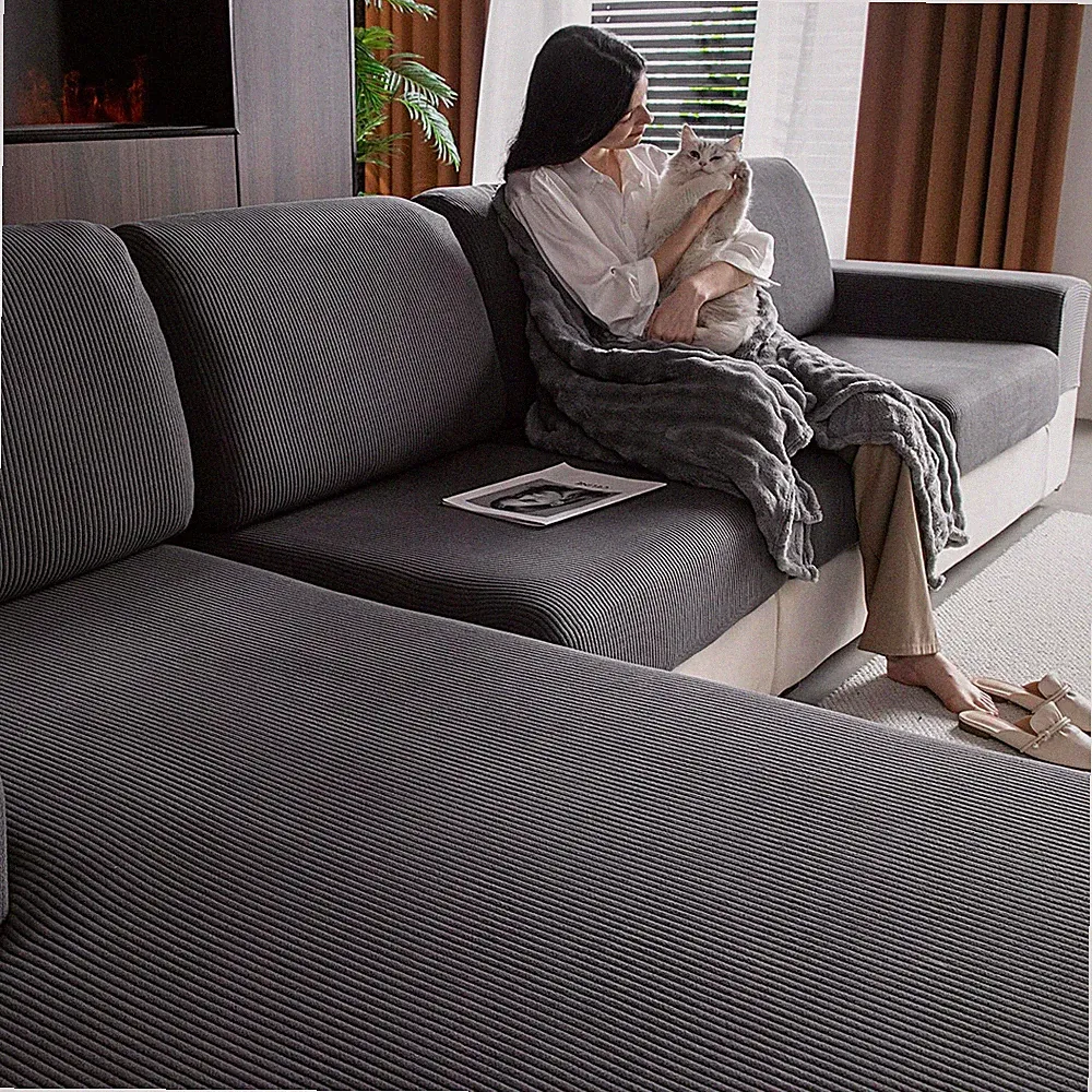 Universal Sectional Couch Cushion Covers (1PC Small)