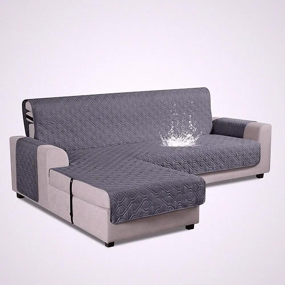 Upgraded Sectional Couch Covers 100% Waterproof L Shaped Sofa Slipcover Rever...