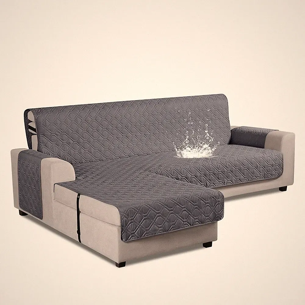 Upgraded Sectional Couch Covers 100% Waterproof L Shaped Sofa Slipcover Rever...