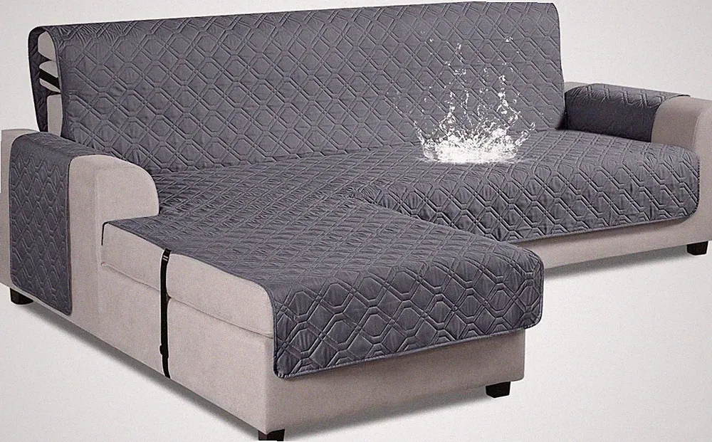 Upgraded Sectional Couch Covers 100% Waterproof L Shaped Sofa Slipcover Reversib