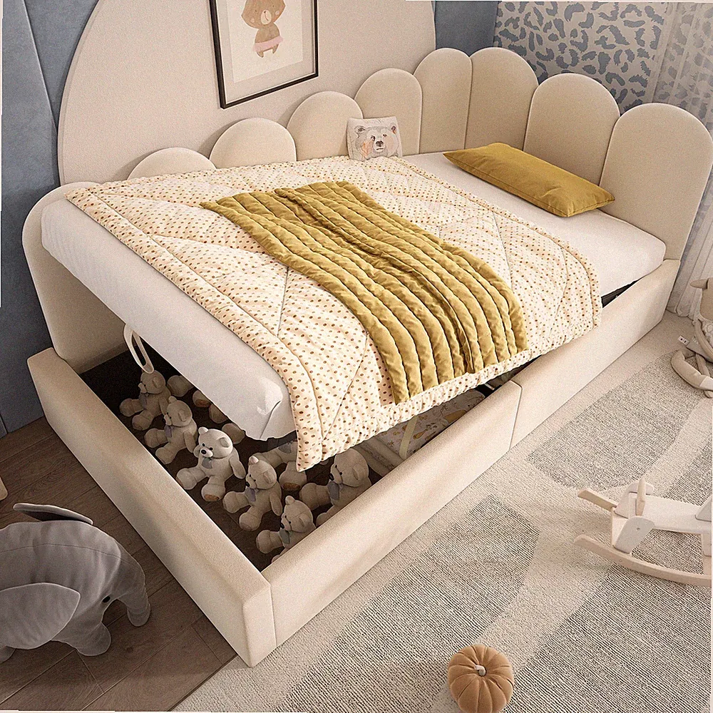 Upholstered Daybed Bed With Storage,Ottoman Bed Twin Size Single Sofa Bed, Daybe