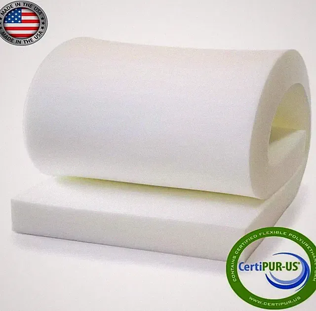 UPHOLSTERY FOAM CUSHION 1"H x 24"W x 80"L (Semi Firm) 36ILD FOAM CUSHION
