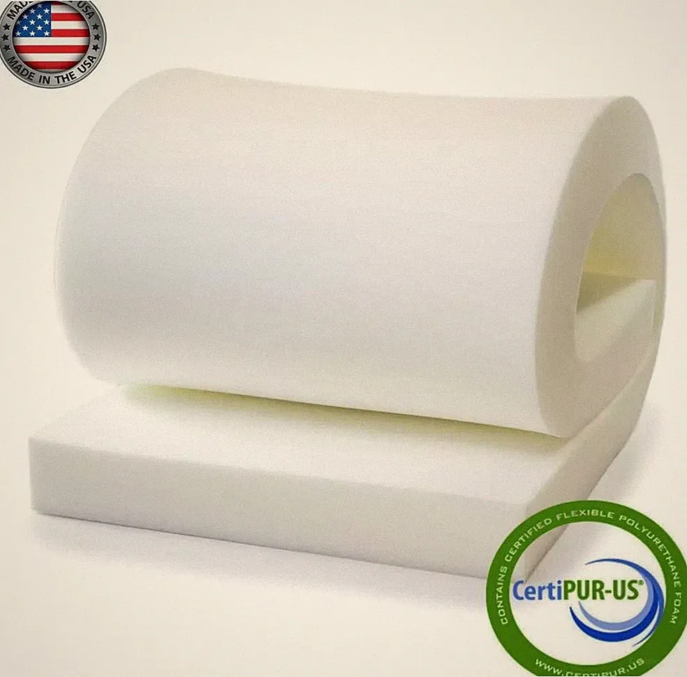 UPHOLSTERY FOAM CUSHION 1"H x 24"W x 80"L (Semi Firm) 36ILD FOAM CUSHION