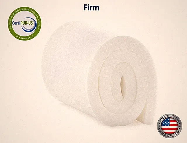 Upholstery Foam Cushion 2"x 22"x 80" (Firm) 1.8 lb/per cubic ft density 48lb-ILD