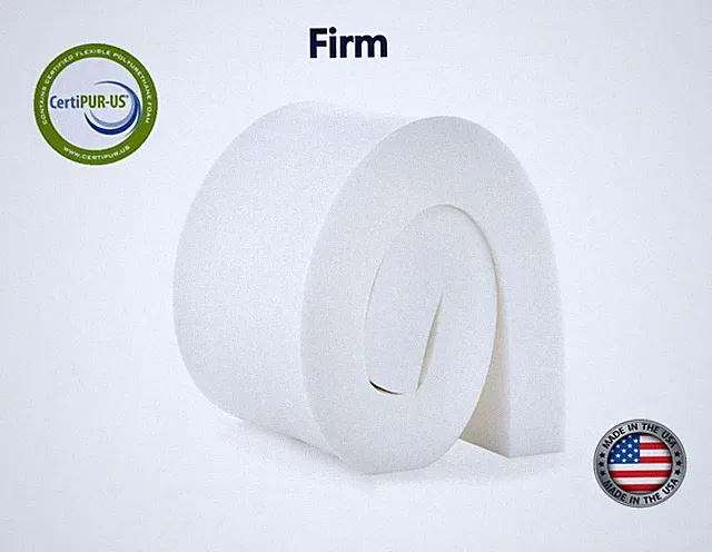 Upholstery Foam Cushion 4"x 24"x 80" (Firm) 1.8 lb/per cubic ft density 48lb-ILD