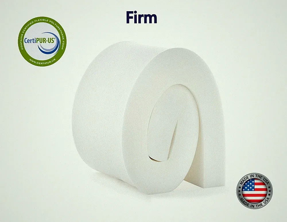Upholstery Foam Cushion 7"x 30"x 80" (Firm) 1.8 lb/per cubic ft density 48lb-ILD