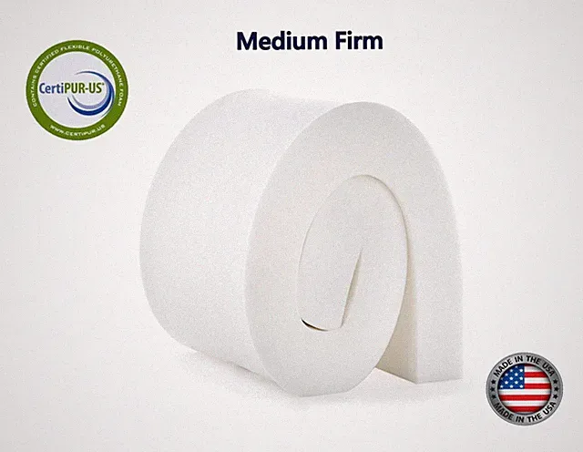 Upholstery Foam (Medium Firm) 6"x24"x80" (36ILD) High Density Foam Cushion