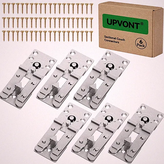 UPVONT Sectional Couch Connectors, Thickened Interlocking Alligator Couch Con...