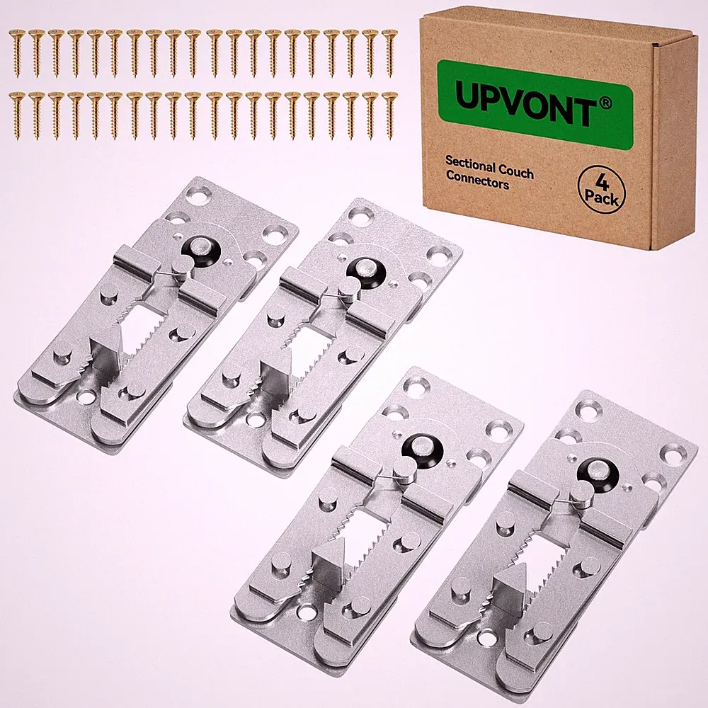 UPVONT Sectional Couch Connectors, Thickened Interlocking Alligator Couch