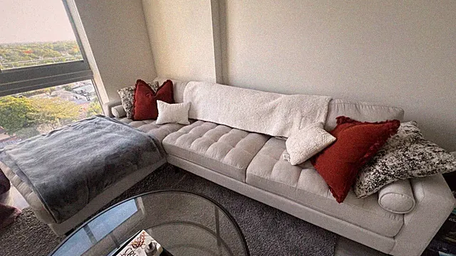 Used 4-seat sectional couch with chaise