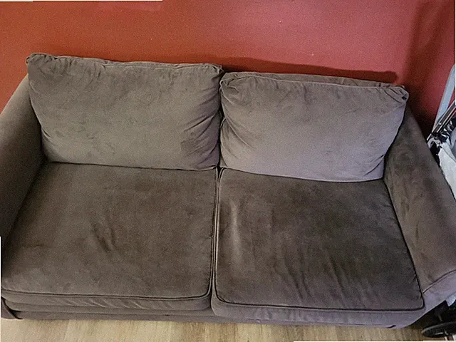 USED Suede Sofa Bed (PICK UP ONLY)