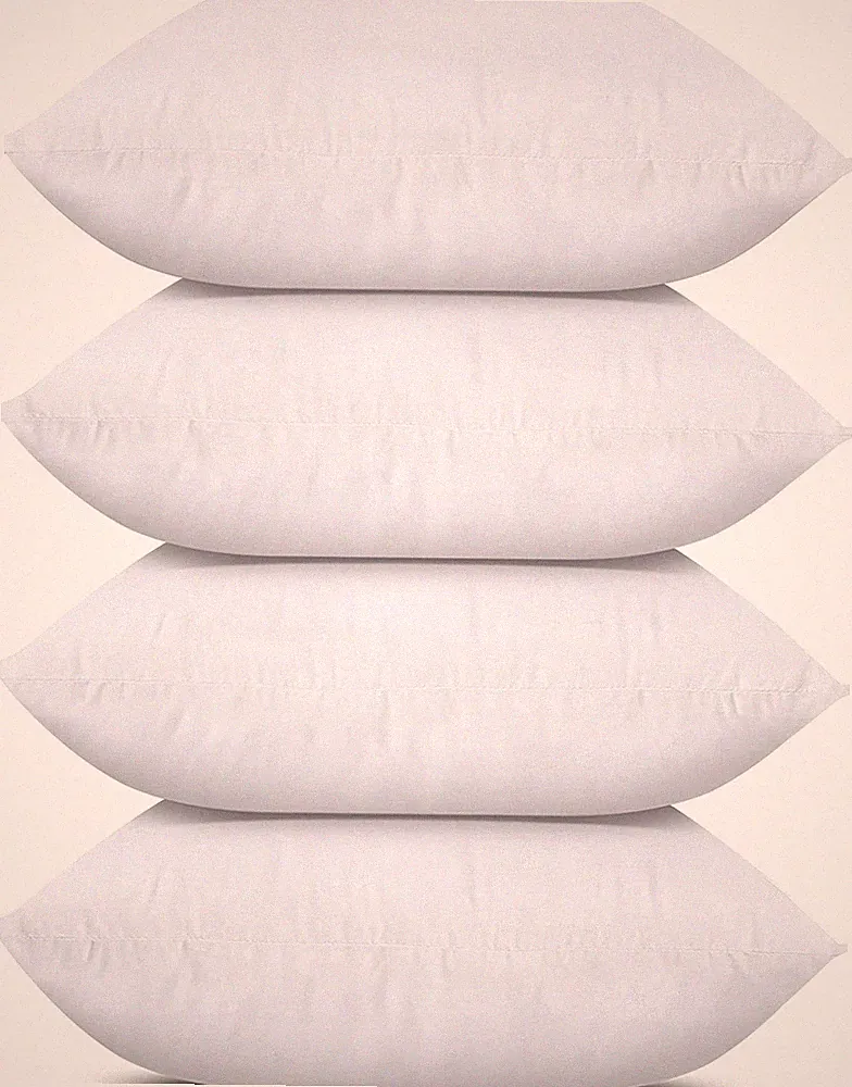 Utopia Bedding Throw Pillows Set of 4 White 18 x 18 In Pillows Sofa Bed Couch
