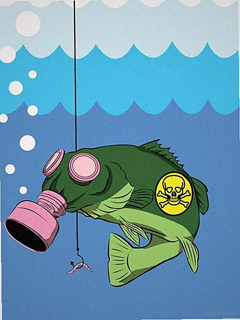 V1149 Biohazard Fish Toxic Fishing Gas Mask Cool Art Decor WALL POSTER PRINT