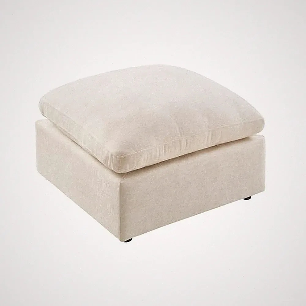 VANOMi Upholstered Square Modular Ottoman for Modular Sectional Sofa, Ottoman...