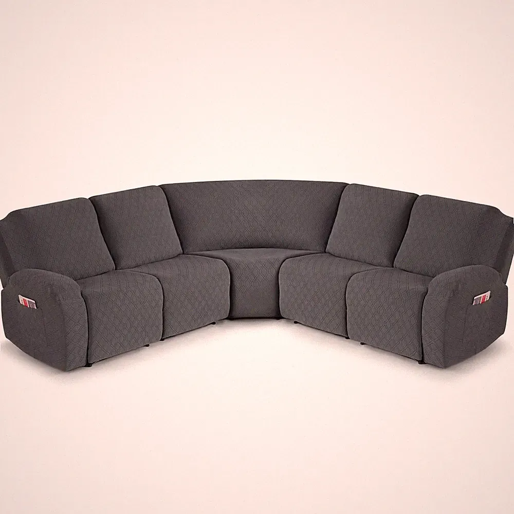 VANSOFY Extra Large 5-Piece Reclining Sectional Couch Covers for L Shape Sofa