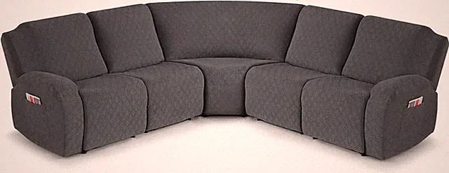 VANSOFY Extra Large Reclining Sectional Couch Covers, Washable 5-Piece Sofa Cove