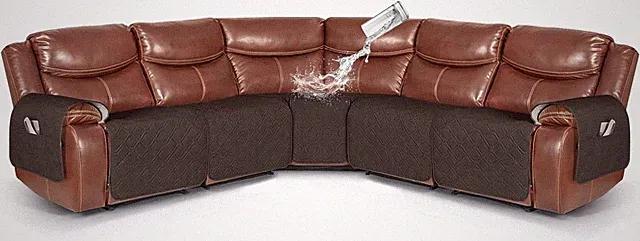 VANSOFY Extra Large Reclining Sectional Couch Covers, Waterproof 5Piece Sofa...