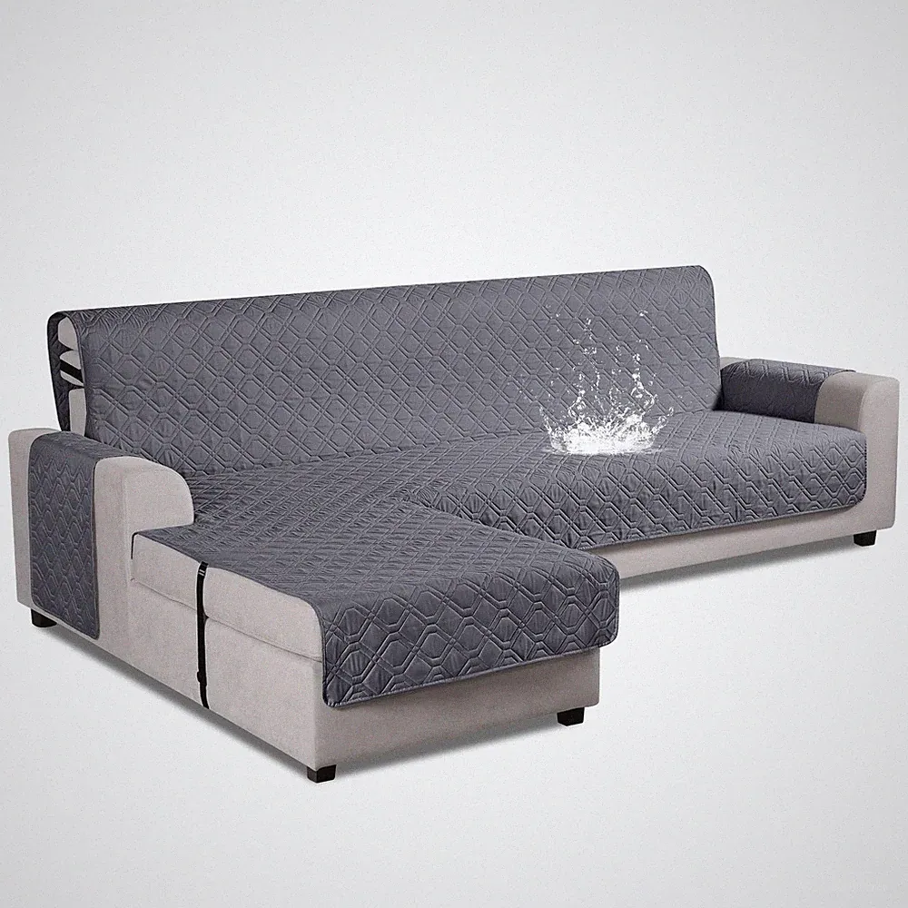 VANSOFY Sectional Couch Covers L Shaped Sofa Slipcover Waterproof Reversible