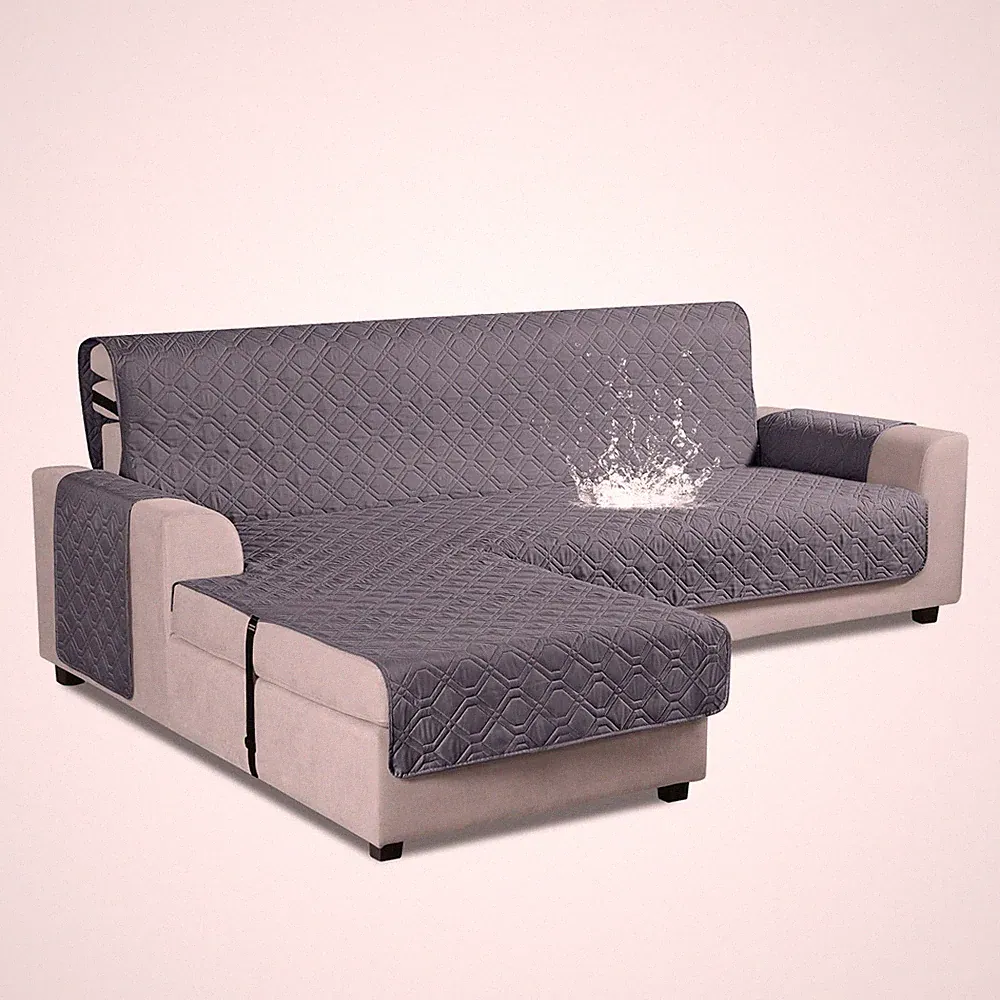 VANSOFY Upgraded Sectional Couch Covers 100% Waterproof L Shaped Sofa Slipcov...