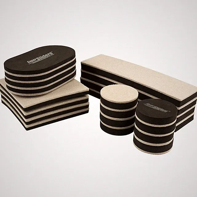 Variety Pack of 20 Assorted Size Reusable Felt Furniture Sliders for Hard Sur...