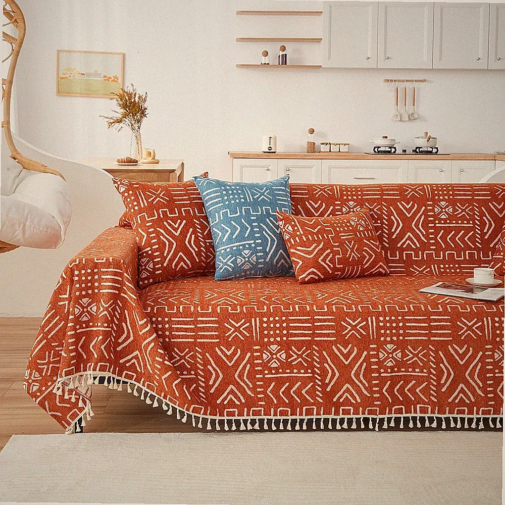 VClife Boho L-Shape Sectional Sofa Cover Washable Couch Protector 1 PC