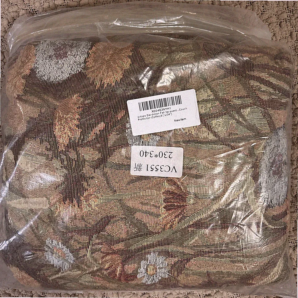 vctops Vintage Jacquard Sofa Covers for Sectional Sofa Floral