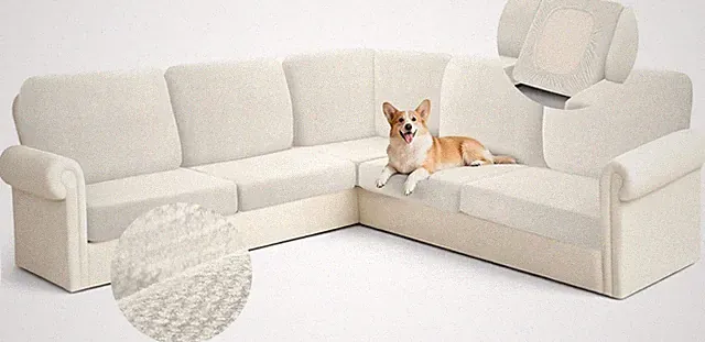 Velvet Corner Sectional Couch Covers Slipcovers L Shape Couch Cushion Covers Fit