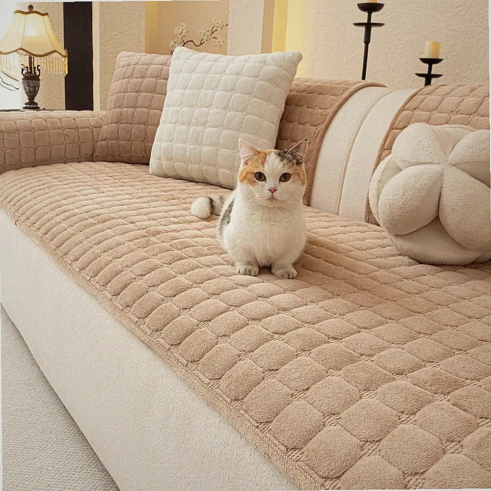 Velvet Couch Covers for Dogs, Dog Sectional Couch Covers, Pet Couchs Cover for L