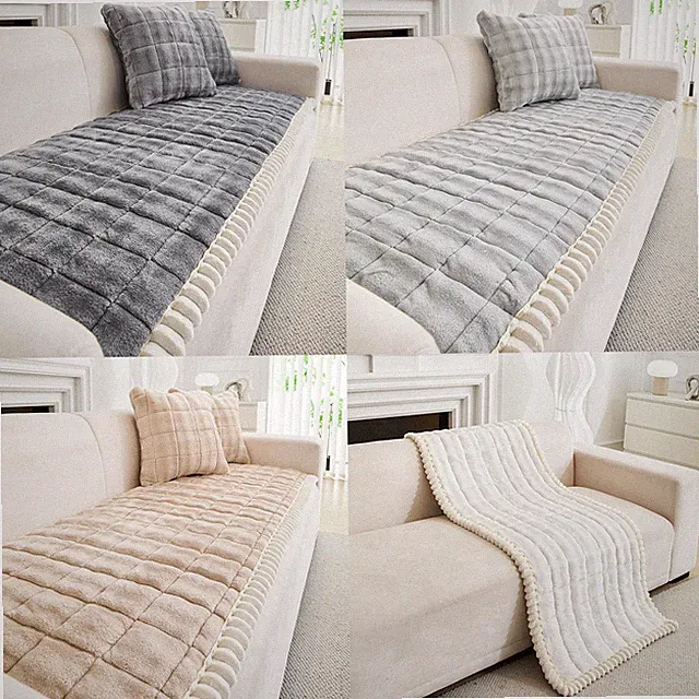 Velvet Couch Covers Sofa Cushion Protector Pets Non Slip Dog Bed Cover Pet Mat