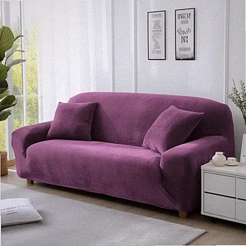 Velvet Sofa Cover Elastic Seater Sofa Cover Room Velvet Plush Corner Sofa Cover