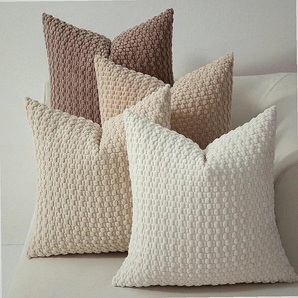 Velvet Throw Pillow Covers 4 Pack Soft Cushion Case Sofa Bed Office Chair Decor