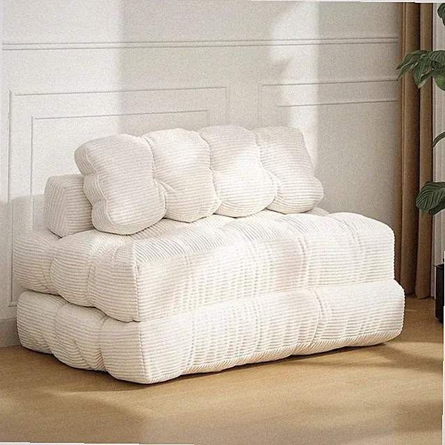 Versatile 3-in-1 Folding Sofa Bed Futon Convertible Sleeper Chairs with Pillow