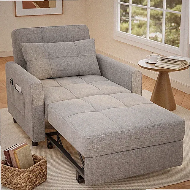 Versatile 3-in-1 Sofa Bed Chair with Adjustable Backrest for Any Room