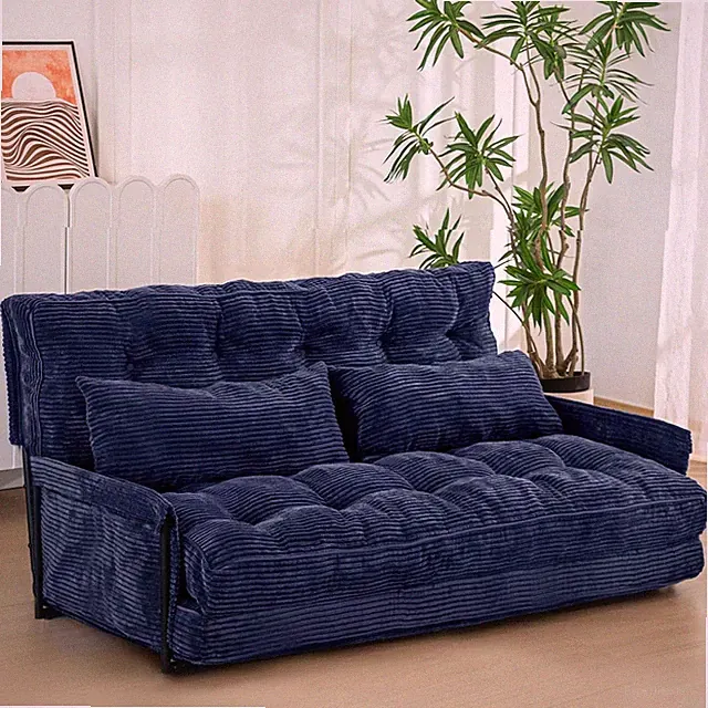 Versatile 5-Position Couch with Pillows, Button Tufted Design for Modern Living